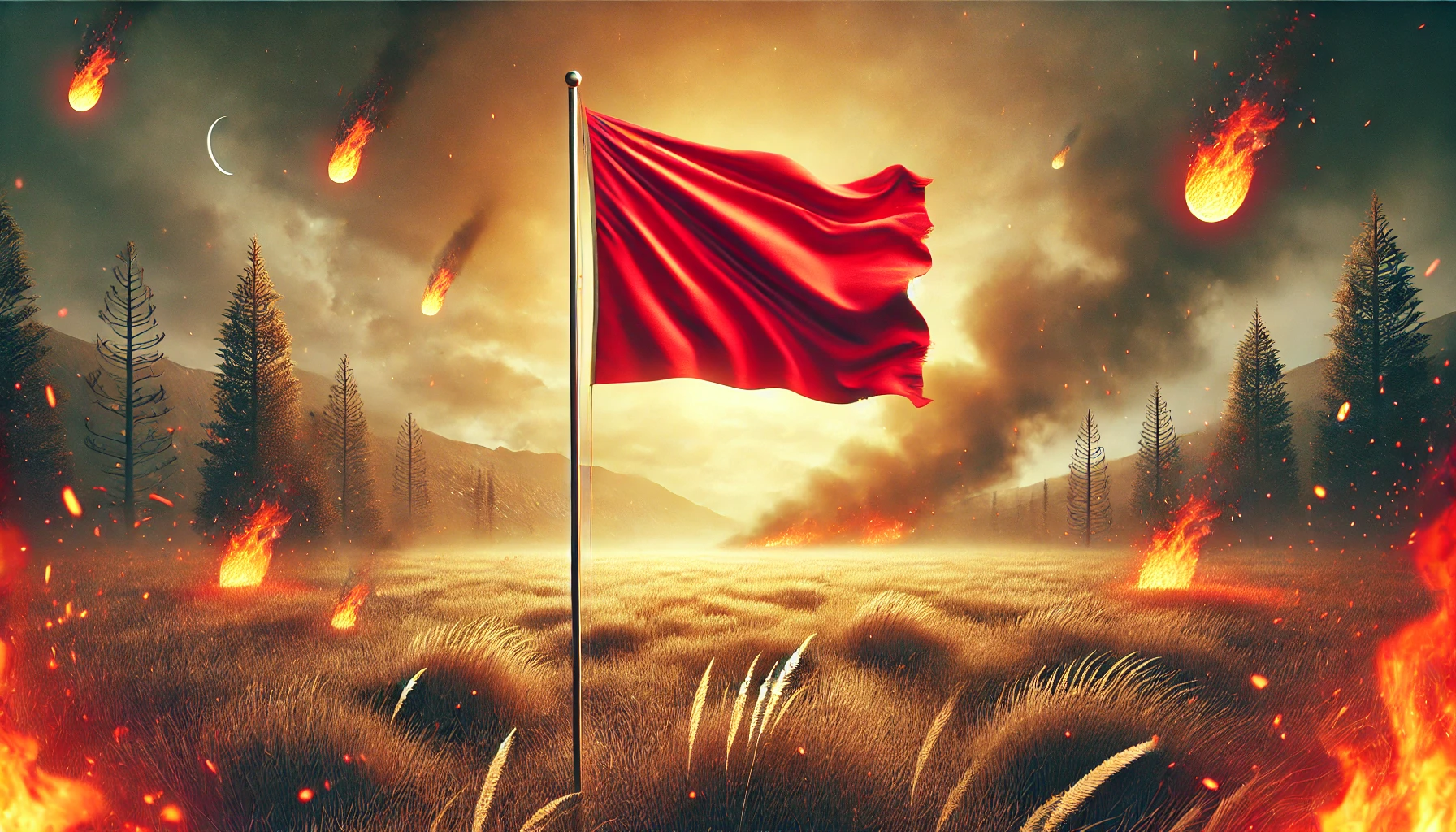 alerta de bandera roja (clima propicio para incendios)